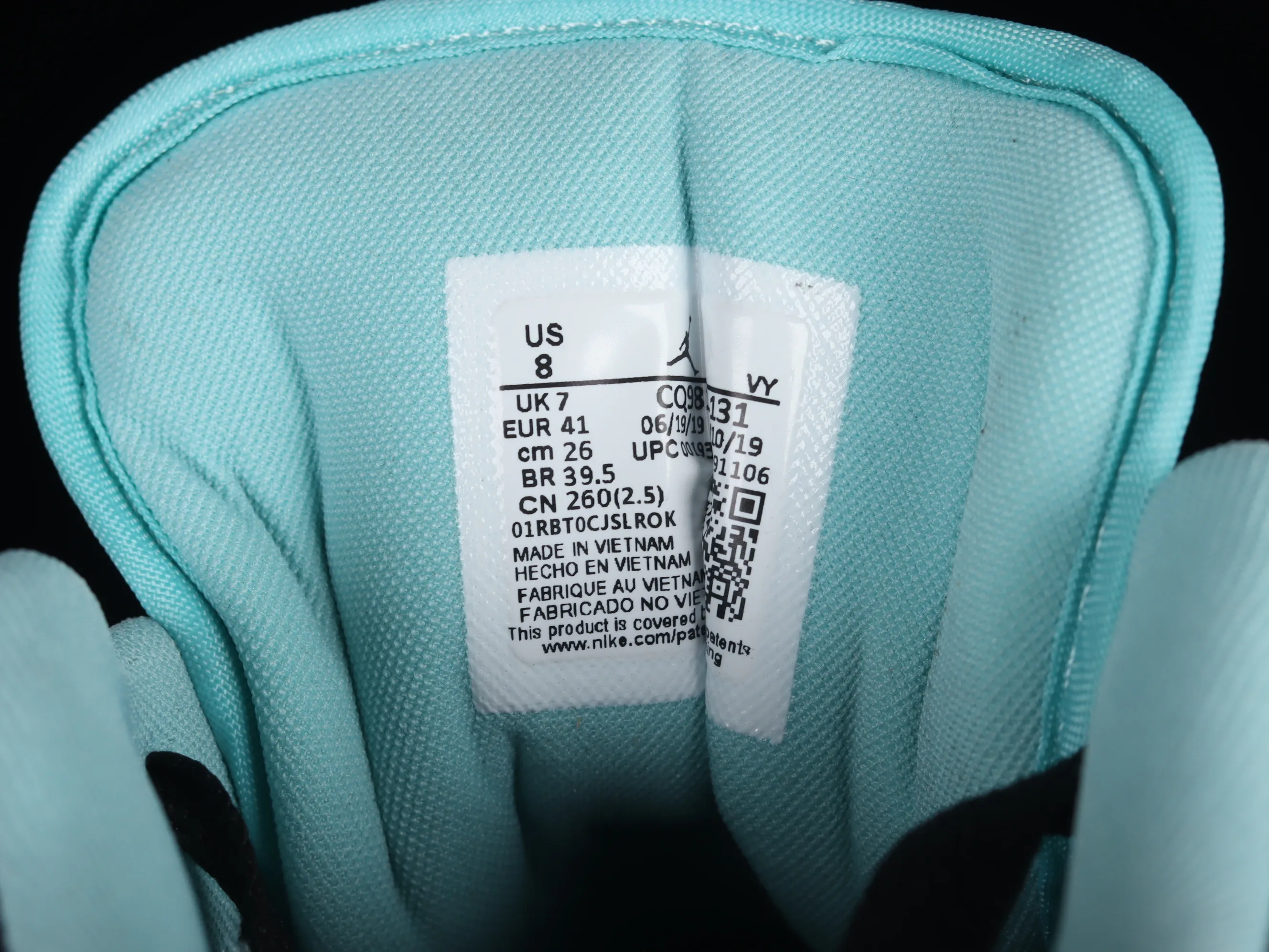 All categories Air Jordan Jordan series basketball shoes Air Jordan 1 Low G version pure original Air Jordan 1 Low AJ1 Joe 1 Tiffany green low-top cultural leisure sports sneakers CQ9828-131